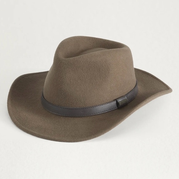 Pendleton Men’s Tan Outback Hat 100% Wool Felt Crushable Water Repellent